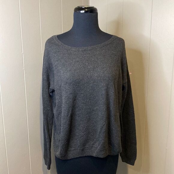 H&M Small Sweater Back 1/4 Zipper Ribbed Hems - Picture 1 of 6